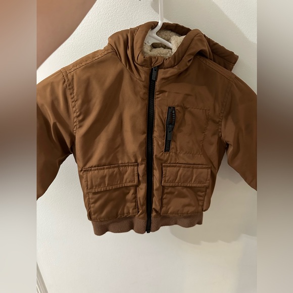Old Navy Toddler Winter Jacket Tan Like New 2T - Picture 1 of 5